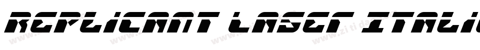 Replicant Laser Italic字体转换